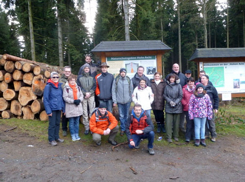 Start der Wanderung